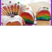 Rainbow Cake Using One Bowl Method